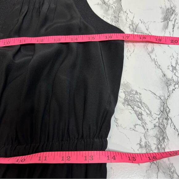 Cinq à Sept Lannah sleeveless deawstring waist Silk Mini dress black Sz XS - Picture 7 of 8